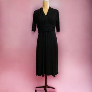 Evan Picone v-neck empire dress